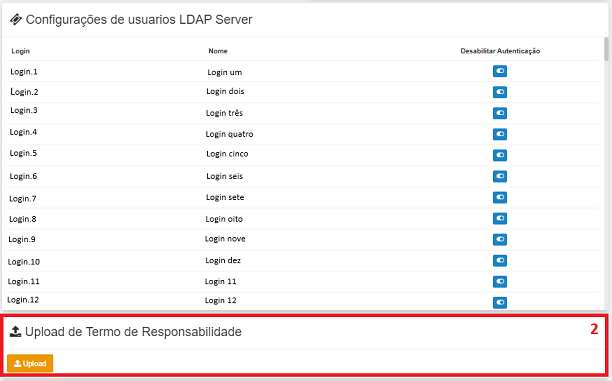 Configuração geral