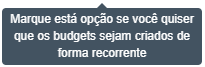 Budget alerta