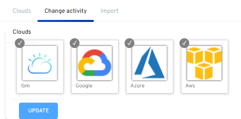 configuracao de alteracao de atividade