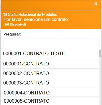 Lista de Contratos
