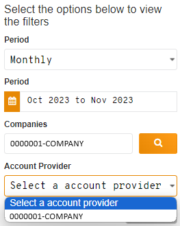 company and account provider