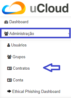 submenu administração