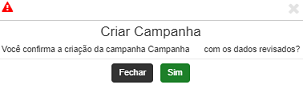 confirmar campanha