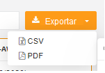 botón exportar pdf y csv