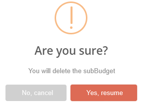 delete subbudget