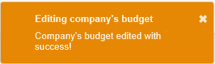 edit budget message