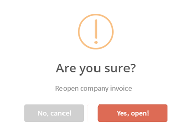 action reopen invoice