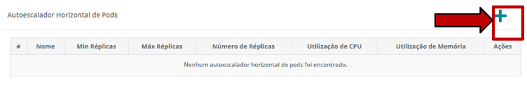Nenhum auto escalador horizontal encontrado