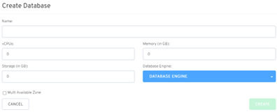 crear database en lo imaginary cloud