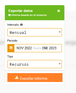 Modal Exportar