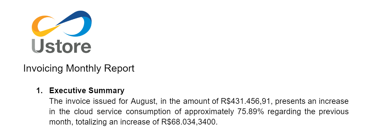 Consumption summary